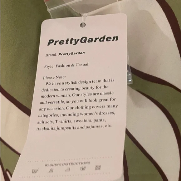 Leaf Pattern Sleeveless Mini Dress - Picture 3 of 7